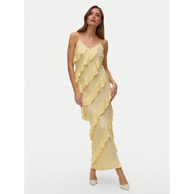 Vero Moda Sukienka wieczorowa Celyn 10348500 Żółty Regular Fit S Żółty Damskie Vero Moda Sukienka wieczorowa Celyn 10348500 Żółty Regular Fit S Żółty Damskie