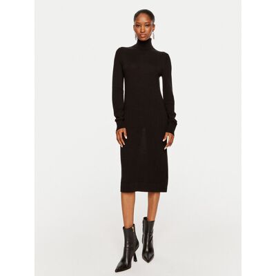 Calvin Klein Sukienka dzianinowa K20K207485 Czarny Regular Fit XS Czarny Damskie Calvin Klein Sukienka dzianinowa K20K207485 Czarny Regular Fit XS Czarny Damskie