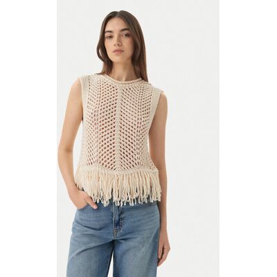 ONLY Top Kimmie 15365146 Beżowy Regular Fit M Beżowy Damskie ONLY Top Kimmie 15365146 Beżowy Regular Fit M Beżowy Damskie