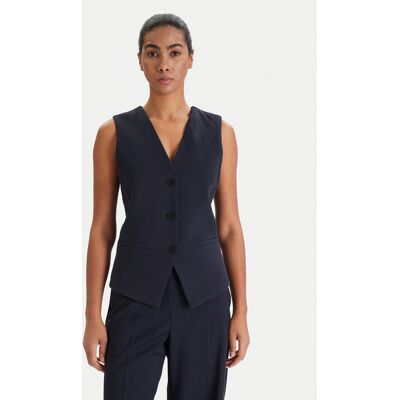 Weekend Max Mara Kamizelka garniturowa Poggio 2615911021 Granatowy Slim Fit XS Granatowy Damskie Weekend Max Mara Kamizelka garniturowa Poggio 2615911021 Granatowy Slim Fit XS Granatowy Damskie