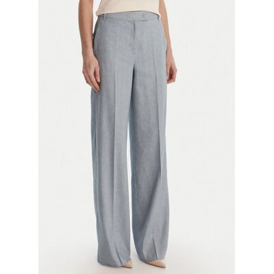 Marella Spodnie materiałowe Odino 2613131121 Błękitny Straight Fit 48 Niebieski jasny Damskie Marella Spodnie materiałowe Odino 2613131121 Błękitny Straight Fit 48 Niebieski jasny Damskie