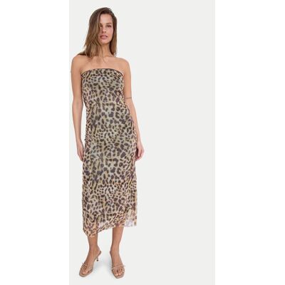 Noisy May Sukienka letnia Lesley 27033993 Brązowy Slim Fit S Brązowy Damskie Noisy May Sukienka letnia Lesley 27033993 Brązowy Slim Fit S Brązowy Damskie