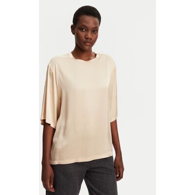 ViCOLO Bluzka TD0013 Beżowy Relaxed Fit XS Beżowy Damskie ViCOLO Bluzka TD0013 Beżowy Relaxed Fit XS Beżowy Damskie