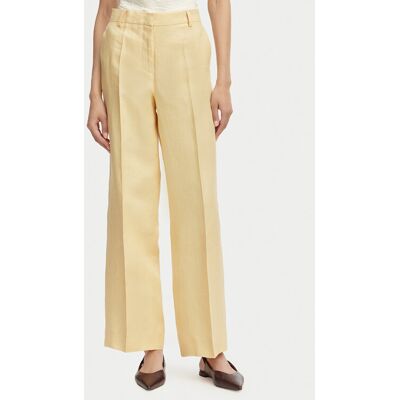 Weekend Max Mara Spodnie materiałowe Malizia 2615131112 Żółty Straight Fit 36 Żółty Damskie Weekend Max Mara Spodnie materiałowe Malizia 2615131112 Żółty Straight Fit 36 Żółty Damskie