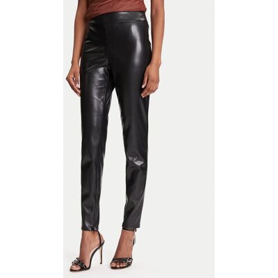 Guess Spodnie z imitacji skóry New Prescilla Petite W4BB18 WGIK0 Czarny Slim Fit S_29 Czarny Damskie Guess Spodnie z imitacji skóry New Prescilla Petite W4BB18 WGIK0 Czarny Slim Fit S_29 Czarny Damskie
