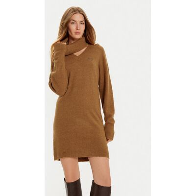 Liu Jo Sukienka dzianinowa WF4430 MA49P Brązowy Regular Fit M Brązowy Damskie Liu Jo Sukienka dzianinowa WF4430 MA49P Brązowy Regular Fit M Brązowy Damskie