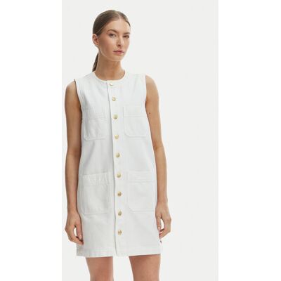 Tommy Hilfiger Sukienka codzienna WW0WW48584 Biały Regular Fit 40 Biały Damskie Tommy Hilfiger Sukienka codzienna WW0WW48584 Biały Regular Fit 40 Biały Damskie