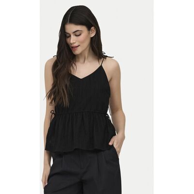 ONLY Top Nele 15370325 Czarny Regular Fit S Czarny Damskie ONLY Top Nele 15370325 Czarny Regular Fit S Czarny Damskie