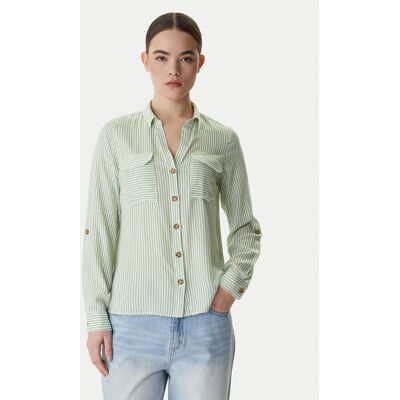 Vero Moda Koszula Bumpy 10275283 Zielony Regular Fit S Zielony Damskie Vero Moda Koszula Bumpy 10275283 Zielony Regular Fit S Zielony Damskie
