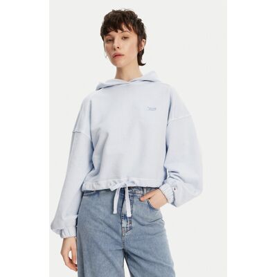 Tommy Jeans Bluza DW0DW20314 Niebieski Relaxed Fit XS Niebieski Damskie Tommy Jeans Bluza DW0DW20314 Niebieski Relaxed Fit XS Niebieski Damskie