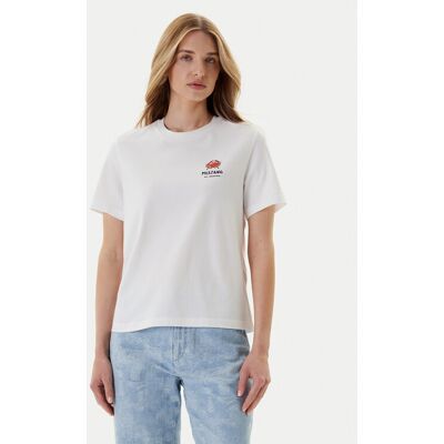 Mustang T-Shirt Monroe 1016513 Biały Relaxed Fit XS Biały Damskie Mustang T-Shirt Monroe 1016513 Biały Relaxed Fit XS Biały Damskie