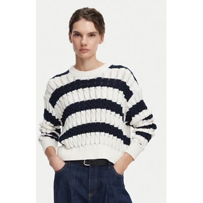 Tommy Jeans Sweter DW0DW22926 Granatowy Loose Fit XL Granatowy Damskie Tommy Jeans Sweter DW0DW22926 Granatowy Loose Fit XL Granatowy Damskie