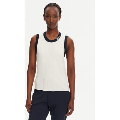 Liu Jo Sport Top TA5092 MS022 Biały Regular Fit L Biały Damskie Liu Jo Sport Top TA5092 MS022 Biały Regular Fit L Biały Damskie