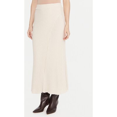 Kontatto Spódnica maxi 3M0955C Kremowy Regular Fit NOSIZE Kremowy Damskie Kontatto Spódnica maxi 3M0955C Kremowy Regular Fit NOSIZE Kremowy Damskie