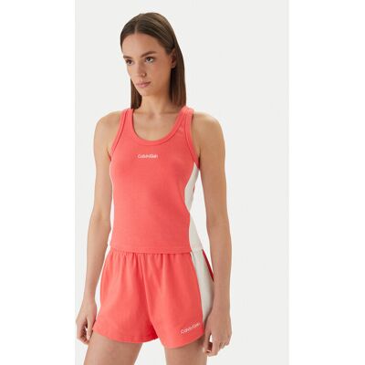 Calvin Klein Swimwear Top LV00Q61152 Różowy Slim Fit XS Różowy Damskie Calvin Klein Swimwear Top LV00Q61152 Różowy Slim Fit XS Różowy Damskie