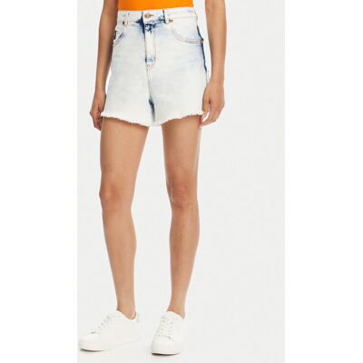 Versace Jeans Couture Szorty jeansowe 78HAD51R Niebieski Straight Fit 26 Niebieski Damskie Versace Jeans Couture Szorty jeansowe 78HAD51R Niebieski Straight Fit 26 Niebieski Damskie