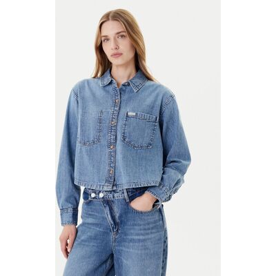 Guess Jeans Koszula W5YH0D D5M86 Niebieski Regular Fit XL Niebieski Damskie Guess Jeans Koszula W5YH0D D5M86 Niebieski Regular Fit XL Niebieski Damskie
