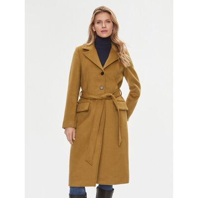 Bruuns Bazaar Płaszcz wełniany Catarina BBW2508 Brązowy Regular Fit 44 Brązowy Damskie Bruuns Bazaar Płaszcz wełniany Catarina BBW2508 Brązowy Regular Fit 44 Brązowy Damskie