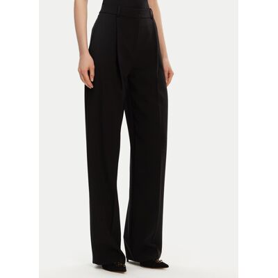Elisabetta Franchi Spodnie materiałowe PA-081-51E2-V360 Czarny Regular Fit 44 Czarny Damskie Elisabetta Franchi Spodnie materiałowe PA-081-51E2-V360 Czarny Regular Fit 44 Czarny Damskie
