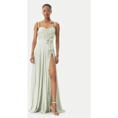 Elisabetta Franchi Sukienka wieczorowa AB-R22-52E2 Zielony Regular Fit 44 Zielony Damskie Elisabetta Franchi Sukienka wieczorowa AB-R22-52E2 Zielony Regular Fit 44 Zielony Damskie
