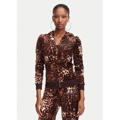 Juicy Couture Bluza Robyn JCWAS226338 Brązowy Slim Fit XXS Brązowy Damskie Juicy Couture Bluza Robyn JCWAS226338 Brązowy Slim Fit XXS Brązowy Damskie