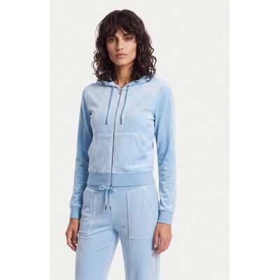 Juicy Couture Bluza Robertson JCAP176 Niebieski Slim Fit XS Niebieski Damskie Juicy Couture Bluza Robertson JCAP176 Niebieski Slim Fit XS Niebieski Damskie