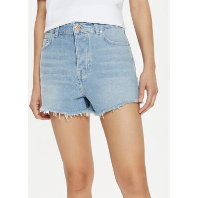Mustang Szorty jeansowe Carrie 1015223 Niebieski Regular Fit 25 Niebieski Damskie Mustang Szorty jeansowe Carrie 1015223 Niebieski Regular Fit 25 Niebieski Damskie