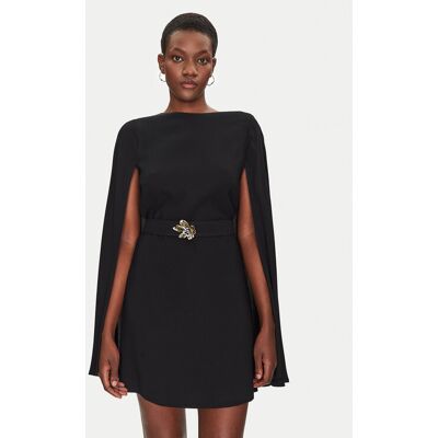 Simona Corsellini Sukienka koktajlowa P25CPAB05501 Czarny Loose Fit 44 Czarny Damskie Simona Corsellini Sukienka koktajlowa P25CPAB05501 Czarny Loose Fit 44 Czarny Damskie