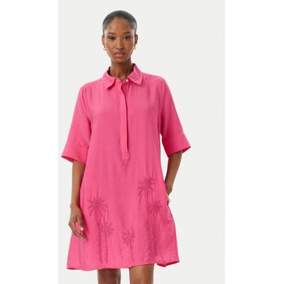 LOLA CASADEMUNT Sukienka koszulowa LS2616034 Różowy ciemny Relaxed Fit M Różowy ciemny Damskie LOLA CASADEMUNT Sukienka koszulowa LS2616034 Różowy ciemny Relaxed Fit M Różowy ciemny Damskie