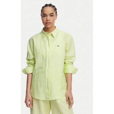 Tommy Jeans Koszula DW0DW22209 Zielony jasny Relaxed Fit XL Zielony jasny Damskie Tommy Jeans Koszula DW0DW22209 Zielony jasny Relaxed Fit XL Zielony jasny Damskie