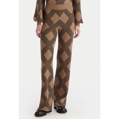 ONLY Spodnie dzianinowe Anny 15327634 Beżowy Loose Fit M Beżowy Damskie ONLY Spodnie dzianinowe Anny 15327634 Beżowy Loose Fit M Beżowy Damskie