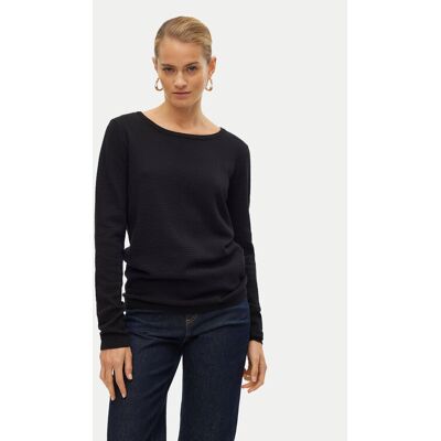 Vero Moda Sweter Care 10136644 Czarny Regular Fit XS Czarny Damskie Vero Moda Sweter Care 10136644 Czarny Regular Fit XS Czarny Damskie