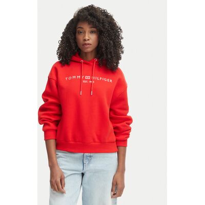 Tommy Hilfiger Bluza WW0WW47832 Czerwony Regular Fit L Czerwony Damskie Tommy Hilfiger Bluza WW0WW47832 Czerwony Regular Fit L Czerwony Damskie