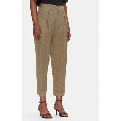 ACCESS FASHION Spodnie materiałowe 53-5025-235 Brązowy Regular Fit 44 Brązowy Damskie ACCESS FASHION Spodnie materiałowe 53-5025-235 Brązowy Regular Fit 44 Brązowy Damskie