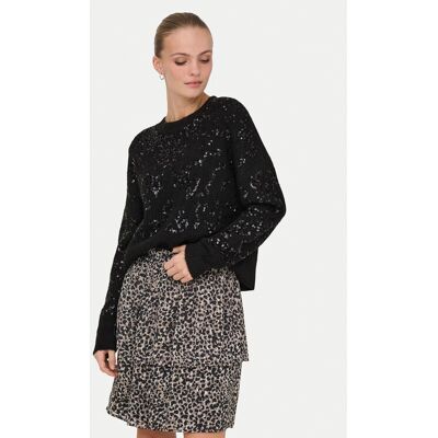 ONLY Sweter Alta 15353230 Czarny Regular Fit XS Czarny Damskie ONLY Sweter Alta 15353230 Czarny Regular Fit XS Czarny Damskie