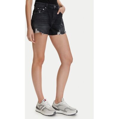 Tommy Jeans Szorty jeansowe DW0DW22687 Czarny Regular Fit 26 Czarny Damskie Tommy Jeans Szorty jeansowe DW0DW22687 Czarny Regular Fit 26 Czarny Damskie
