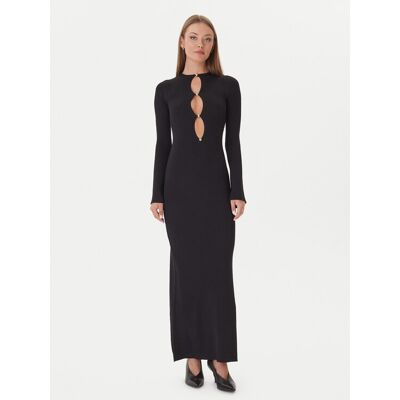 Bardot Sukienka dzianinowa 59801DB Czarny Slim Fit XS Czarny Damskie Bardot Sukienka dzianinowa 59801DB Czarny Slim Fit XS Czarny Damskie