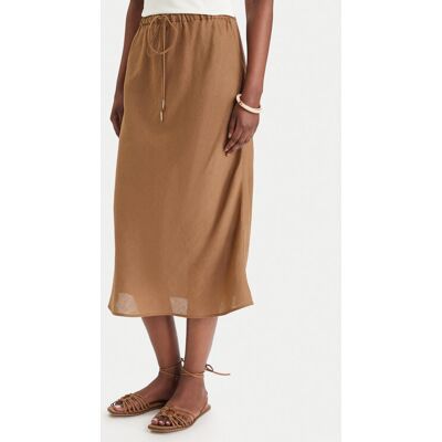 Marella Spódnica maxi Gamba 2613101094 Brązowy Regular Fit 42 Brązowy Damskie Marella Spódnica maxi Gamba 2613101094 Brązowy Regular Fit 42 Brązowy Damskie