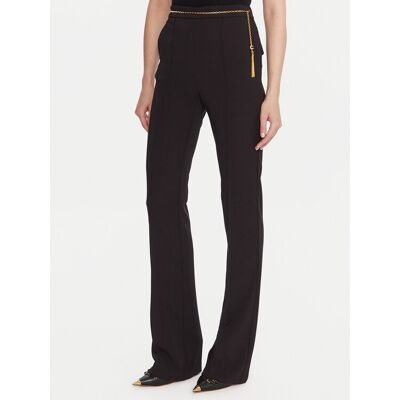 Elisabetta Franchi Spodnie materiałowe PA-141-57E2-V420 Czarny Regular Fit 46 Czarny Damskie Elisabetta Franchi Spodnie materiałowe PA-141-57E2-V420 Czarny Regular Fit 46 Czarny Damskie