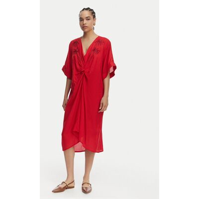 LOLA CASADEMUNT Sukienka letnia LS2616010 Czerwony Relaxed Fit S Czerwony Damskie LOLA CASADEMUNT Sukienka letnia LS2616010 Czerwony Relaxed Fit S Czerwony Damskie