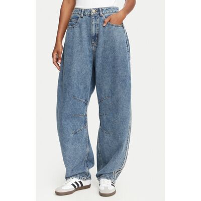 Adidas Jeansy KQ6476 Niebieski Barrel Fit 31_32 Niebieski Damskie Adidas Jeansy KQ6476 Niebieski Barrel Fit 31_32 Niebieski Damskie