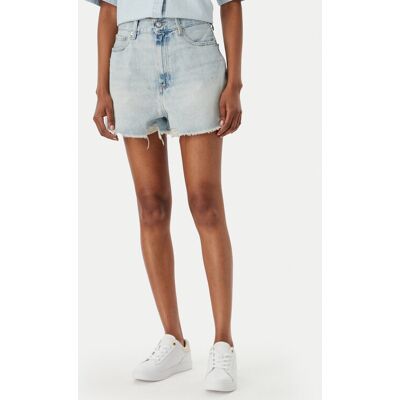 Tommy Hilfiger Szorty jeansowe WW0WW49578 Niebieski Wide Fit 28 Niebieski Damskie Tommy Hilfiger Szorty jeansowe WW0WW49578 Niebieski Wide Fit 28 Niebieski Damskie
