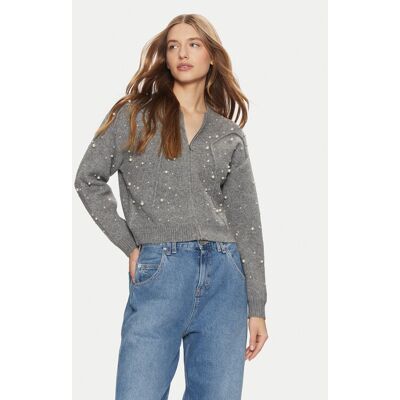 ONLY Kardigan Franka 15334886 Szary Oversize XL Szary Damskie ONLY Kardigan Franka 15334886 Szary Oversize XL Szary Damskie