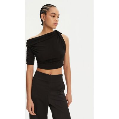 JACQUEMUS Top 243TO099-2381 Czarny Regular Fit L Czarny Damskie JACQUEMUS Top 243TO099-2381 Czarny Regular Fit L Czarny Damskie