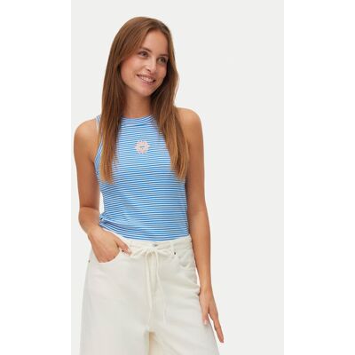 Vero Moda Top Nira 10341982 Niebieski Slim Fit XS Niebieski Damskie Vero Moda Top Nira 10341982 Niebieski Slim Fit XS Niebieski Damskie