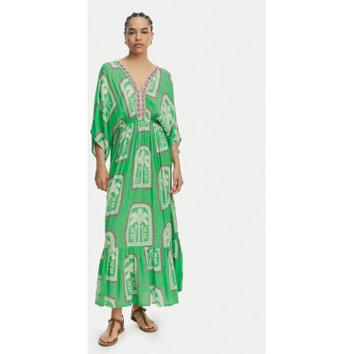 LOLA CASADEMUNT Sukienka letnia LS2616049 Zielony jasny Relaxed Fit XS Zielony jasny Damskie LOLA CASADEMUNT Sukienka letnia LS2616049 Zielony jasny Relaxed Fit XS Zielony jasny Damskie