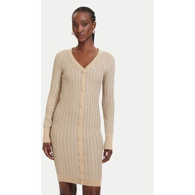 Guess Sukienka dzianinowa W5RK09 Z3KT0 Beżowy Bodycon Fit S Beżowy Damskie Guess Sukienka dzianinowa W5RK09 Z3KT0 Beżowy Bodycon Fit S Beżowy Damskie