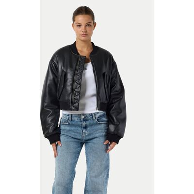 Noisy May Kurtka z imitacji skóry Eileen 27032426 Czarny Relaxed Fit M Czarny Damskie Noisy May Kurtka z imitacji skóry Eileen 27032426 Czarny Relaxed Fit M Czarny Damskie