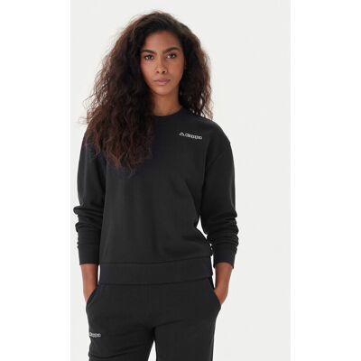 Kappa Bluza Logo Fekka 371M5EW Czarny Regular Fit S Czarny Damskie Kappa Bluza Logo Fekka 371M5EW Czarny Regular Fit S Czarny Damskie