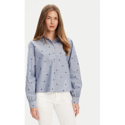 United Colors Of Benetton Koszula 5D51DQ0BF Niebieski Regular Fit M Niebieski Damskie United Colors Of Benetton Koszula 5D51DQ0BF Niebieski Regular Fit M Niebieski Damskie